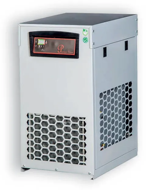 Compressed air dryer tower and blower on the technical medical air plant