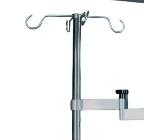 TEC12.02 infusion pump and serum rail type IV post with hooks and rail clamp
