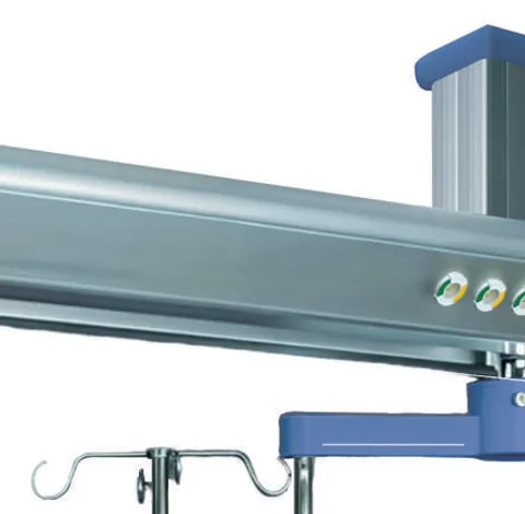 Na-Di bridge type intensive care unit with sliding pendentive and IV posts