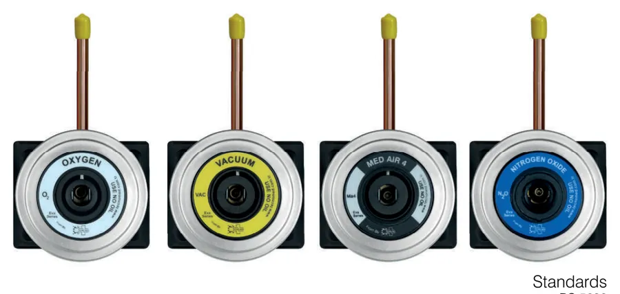 Eva Series Medical Gas Outlets – TEC61.xx.xx.EV