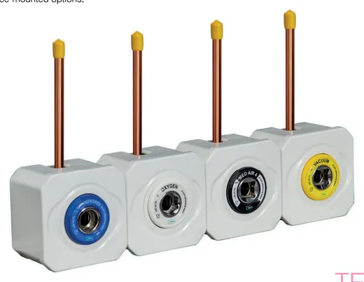 Terminal Wall-Mount Gas Outlets