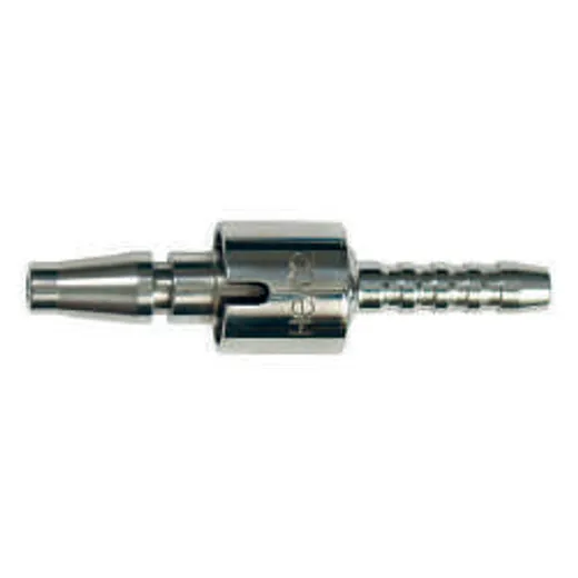 Tecnomed flat medical gas probe in chrome plated brass with hose union