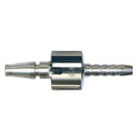 Tecnomed chrome plated brass flat output probe for medical gas hose assemblies