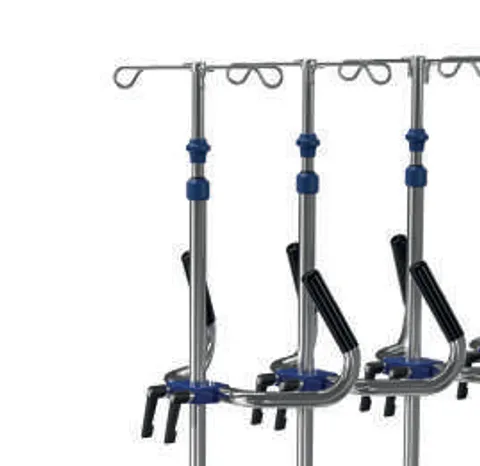 Tecnomed TEC81.02 intertwinement type patient walkers stacked to save storage space