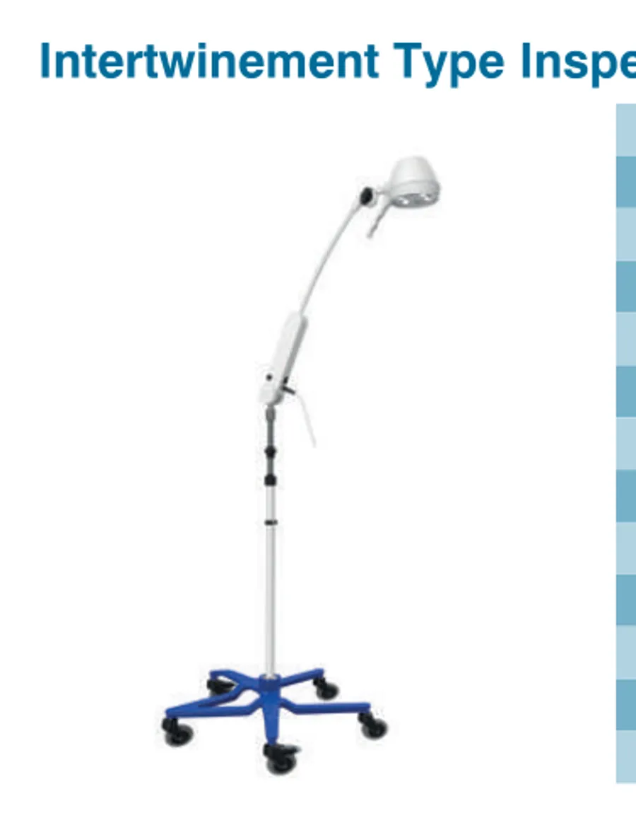 Tecnomed TEC81.03 intertwinement type LED inspection lamp on mobile five-leg base