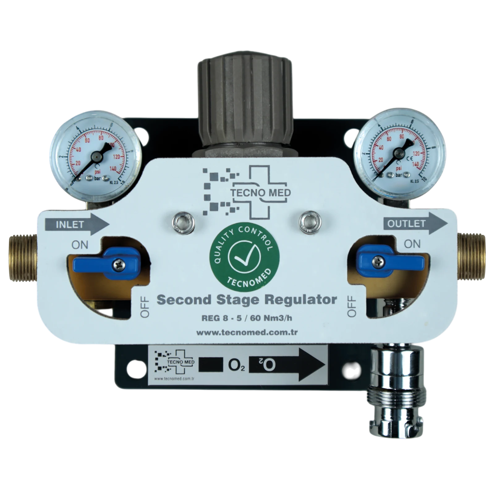 Double Stage Regulator Panel TEC31.05 | Tecnomed